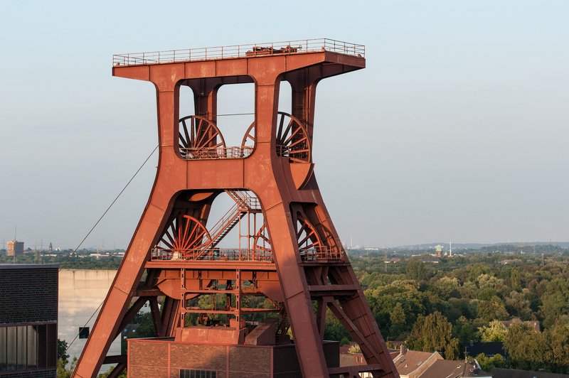 Der Turm der Zeche Zollverein